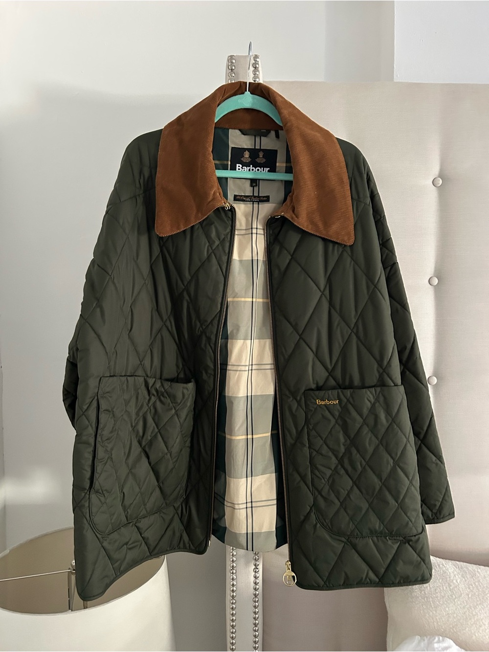 New Barbour green jacket 2X
